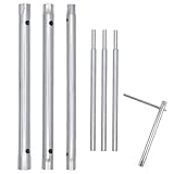 afhgdjr Rohrsteckschlüsselsatz,Metrisch 8-12 mm,3 Rohrschlüssel 3 Drehstange,Steckschlüssel Kit für Sechskant Muttern,Doppelsteckschlüssel Für Arbeiten am Wasserhahn,Zündkerzen