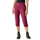 Regatta Damen Chaska Capri III 3/4-Hose, Beaujolais, 42 Kurz