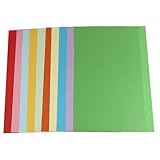 BEBEMOKO 100 Stück A3 farbiges Kopierpapier DIY Bastelpapier für gemischte 10 Farben für kreative Projekte und Bastelarbeiten