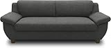 DOMO. collection Panama 3 Sitzer, Sofa, 3er Couch, Garnitur, 3-2-1, anthrazit, 207 cm