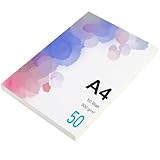 Premium Aquarellpapier 300g/m² I 50 Blatt I Vielseitiger Aquarellblock für brillante Kunstwerke I Ideal für Aquarell, Gouache, Tempera & Acryl I Hochwertiges Watercolor Paper!