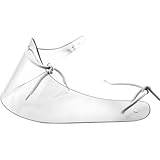 Professioneller Eishockey-Torwart-Nackenschutz, transparenter PC-Kunststoffschutz mit verstellbaren Riemen, Sicherheitsausrüstung für Training und Wettkampf, 29 x 15 x 12 cm