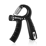 OSDUE Handtrainer Fingertrainer, Unterarm Trainer mit Zählfunktion (0-99), 5-60KG Verstellbarer Handtrainer, Fingertrainer, Griffkraft Trainer für Krafttraining,Fitness,Beim Klettern