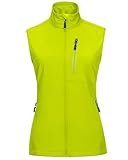 33,000ft Damen Leichte Laufweste Outdoor Softshell Weste Frau Ärmellose Jacke Winddichte Wasserdichte Atmungsaktive Vest Gilet für Laufen Golf Wandern