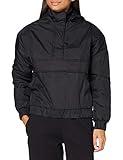 Urban Classics Damen TB3659-Ladies Panel Padded Pull Over Jacket Jacken, Black, M