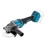 KATSU FIT-BAT 21 V bürstenloser Akku-Winkelschleifer, 115 mm 125 mm schlankes Gehäuse, 3 Geschwindigkeiten, zum Schneiden, Schleifen und Polieren, Batterien nicht im Lieferumfang enthalten