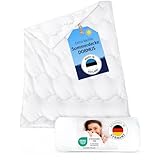 Sommerdecke 135x200 DORMUS von Schlafexperten entwickelt, Extra leichte Bettdecke 135x200 für den Sommer, Blanket made in Europe, Atmungsaktive und dünne Steppdecke, Perfekte Decke für Allergiker