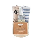 Mud Pie Oyster Room Spray-Handtuch-Set, Handtuch, 63,5 x 40,6 cm, Sprühnebel, 8,9 x 10,2 cm Durchmesser