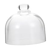 VOSAREA Kuchenteller Kuchen Glasglocke Käseglocke Kuchenglocke Tortenplatte Glaskuppel Torten Glashaube Käseplatte Tortenglocke Lebensmittel Abdeckung Deckel für Patisserie Essen Cover