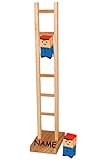 alles-meine.de GmbH Klettermax 43 cm - incl. Namen - aus Holz - Leitermann/Klettermaxe/Kletterfigur - Kletter Max Holz - original Erzgebirge Volkskunst - Purzelclown - Klette..