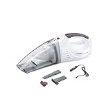 SEVERIN 3-in-1 Akku Handstaubsauger S'POWER home & car, kabelloser Nass- & Trockensauger mit 7,4V Li-Ionen Akku, Autostaubsauger inkl. 12V-Ladekabel, weiß/rot, HV 7144