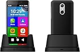 artfone 4G Senioren Smartphone丨Seniorenhandy丨5 Zoll Display丨Senioren Smartphone ohne Vertrag丨Mobiltelefon mit Notruftaste丨Whatsapp丨13 MP Kamera丨Android 12丨2550mAh Akku丨Bluetooth丨GPS丨NTC丨WiFi - Schwarz