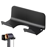 LoNinLoAn Fönhalter Ohne Bohren, Haartrockner Halterung, Plastik Haartrocknerständer, Schwarz Selbstklebend Fönhalterung, Universelle Halterung für die meisten Haartrockner
