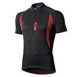 MEETWEE Herren Radtrikot Fahrradtrikot Kurzarm, Fahrradbekleidung Fahrrad Trikot T Shirt für Männer, Atmungsaktive Cycling Jersey Schnell Trocknen Radsport Bekleidung