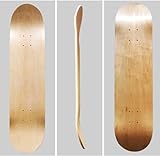 2 Blank Skateboard-Decks, 7-lagiges Ahorn-Skateboard-Deck Natürliches Skateboard-Deck Für persönliche Kunst, Graffiti, Malerei, usw. Doppelkonkaves Skateboard 79x20cm