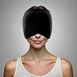 newgen medicals Gelmasken: 360°-Migräne-Maske zum Kühlen und Wärmen, 1 Gel-Lage, schwarz (Kühlmasken Gesicht, Gesichtsmasken)
