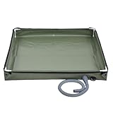 Camping Down Awing Base – Tragbarer faltbarer Duschkastenbecken | Wasserdichtes Zeltboden mit Drainagesystem, Badebasis für Haustiere, temporärer Waschständer Po