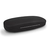 Ureminisce Hohe Exzellenz schwarz matte Brillenetui, feste Hülle, weicher Futter, Brillenschutz vor Beschädigung