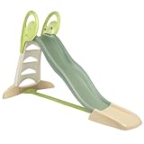Smoby Life - XL Doppel-Wellen-Rutsche mit min. 80% Recycling-Anteil– Große Rutsche mit Wasseranschluss, 2,30 Meter lang, mit Rutschauslauf, Verstrebung, für Kinder ab 3 Jahren