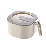 Mokylor 4 in 1 Klare Gewürzbox, Gewürzregal Gewürztöpfe Gläser Küche Gewürzbehälter Vorratsgläser mit 4 Löffeln für Salz, Zucker, Gewürze, Gewürze, Grüne Bohnen Usw(Weiß)