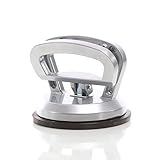 XPOtool Aluminium Saugheber mit 45 kg Tragkraft & 118 mm Saugnapf, Vakuumsauger für Glas, Fliesen und weitere Materialien, mit Kipphebel