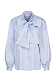 Seidensticker Damen Schluppenbluse Bluse, Hellblau, 44