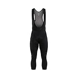 Craft CORE Essence Bib Knickers M Herren Fahrradhose 3/4 mit Träger – Schwarz – M – Gepolsterte Bib-Knicker mit Kompression und Infinity C3 Pad
