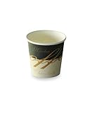 Générique 2000 Espresso-Kaffeebecher aus Pappe weiß dekoriert, 10/12 cl (4 oz) - Einwegbecher in Profiqualität