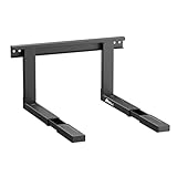ARLI Mikrowellenhalterung schwarz – Wandhalterung für Mikrowelle Grillofen bis 35 kg Ablage Mikrowellen Wandhalter Regal Halter Inklusive Befestigungsmaterial