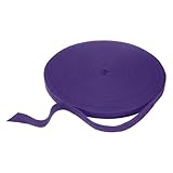 QUARKZMAN Baumwollbandband 5/8 Zoll 50 Yard Fischgräten-Bandrolle Schrägband für DIY-Basteln Nähen Geschenkverpackung, Dunkellila