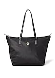 Tommy Hilfiger Damen Poppy St Tote, Bds, Os Tragetasche, Schwarz, Einheitsgröße EU