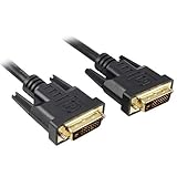 PremiumCord DVI Verbindungskabel - 0, 5m, Dual-Link, DVI-D (24 + 1) Stecker auf Stecker, Digital, Full HD 1080P, max. Auflösung: 2560 x 1600 Pixel 60Hz, Farbe schwarz