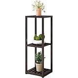 2 Etagen Blumenständer Pflanzenständer, Pflanzenregal Pflanzen Eckregal, Blumenregal Indoor For Houseplants, Blumentreppe Pflanzentreppe for Wohnzimmer, Balkon Und Büro Deko(Triple-storey35*35*97cm)