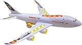 Top Race Flugzeug Spielzeug Boeing 747 Flugzeugspielzeug mit Lichtern und Geräuschen Spielzeug Flugzeug Bump and Go Actionspielzeug Flugzeug für 2 jährige 3 jährige Airplane Toy für Kleinkinder