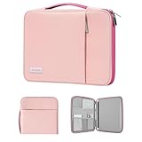 Dadanism 9-11' Tablet Tasche Hülle mit Griff Kompatibel mit iPad Air 5/4 10,9 iPad 10. Gen, iPad Air 11', iPad 10,2 9/8/7. Gen, iPad Pro 11 M4 2024-2018, Galaxy Tab A8/S9 FE/A9+, Rosenrosa+Rosa