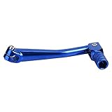 Reminnbor Schalthebel CNC Schalthebel Aluminium Motorrad Klappschalthebel Schalthebel Modifikationszubehör für Motorrad Dirt Bike 150x65mm (Blau)