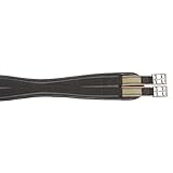 Kerbl 321057 Sattelgurt, PU, geschweift 130 cm, Schwarz
