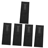 DEARMAMY 5er-box Verpackungsbox Binden Krawatten Für Männer Silberne Krawatte Schmuck Samt-kleiderbügel Schnuranker Tasche Burgund Zubehör Stift Halter Krawattennadel Aufhänger Black Karton