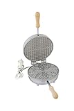 Elektrische Keksdose für Bügeleisen und Waffeln, rund, schmal, 4 Stück mit verschiedenen Designs