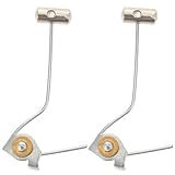 GARVALON 2 Stück Metall Weckerklingel Klopfhammer Ersatzteil für Retro Wecker Scharfer Klang Selbstgemacht Uhrwerkskomponente Wecker Zubehör für Zuhause und Büro