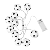 CONGARTENO Schnur Fußball-Lichterketten Batterie Lichterkette Nachtlicht geführt Batterie-Lichterkette für den Außenbereich led ligts led-light LED-Lampendekor Fee LED-Lampe Plastik Colorful