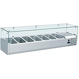 ZORRO Aufsatzkühlvitrine ZVRX | 1500x380mm | für 6 x 1/3 GN-Behälter