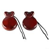 Premium Spanische Kastagnetten 2 Paar für Erwachsene Anfänger Massivholzkonstruktion ()