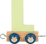 small foot Buchstabenzug Polar L aus Holz, Holzzug individuell kombinierbar, zum Dekorieren und Verschenken, 12582