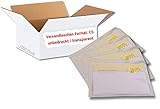 1000 Lieferscheintaschen C5 selbstklebend im Karton Premium | zu 250 Stück unterverpackt | Dokumententaschen aus PP transparent ohne Aufdruck Lieferschein/Rechnung