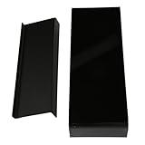 Xiuganpo Großer Acryl-Monitorständer, Ergonomischer Tastaturständer, für den Bürogebrauch, Transparent (BLACK)