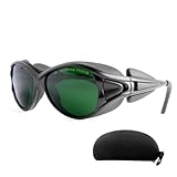 Bosiyrggrl Rote Lichttherapiebrille, Schutzbrille IPL 200-2000 Nm, Augenschutz für Lichttherapie, Rot