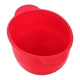 iplusmile Silikon Wachswärmer Einsatz 300 ml Faltbar Rot Wachsschmelztopf und Masken Mischschüssel für Haarentfernung und Gesichtspflege Reisefreundlich und Hautverträglich