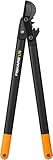 Fiskars PowerGear II Bypass-Getriebeastschere für frisches Holz, Antihaftbeschichtet, Gehärteter Präzisionsstahl, Länge: 70 cm, Schwarz/Orange, L78, 1000584