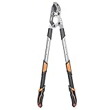 AIRAJ Schwere Astschere | 70-90cm Teleskop Astschere | Amboss Gartenschere | Scharfe SK5 Klinge | Schnelles Schneiden | Beschneidet Mühelos Äste(55mm Max) | für Frische und Verwelkte Zweige